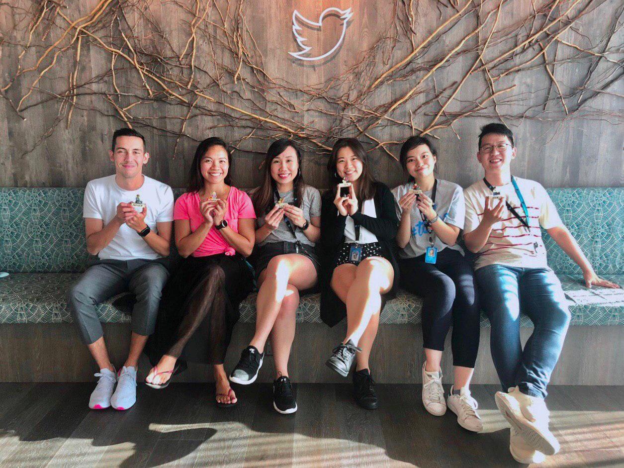 Photo of students in APAC office.